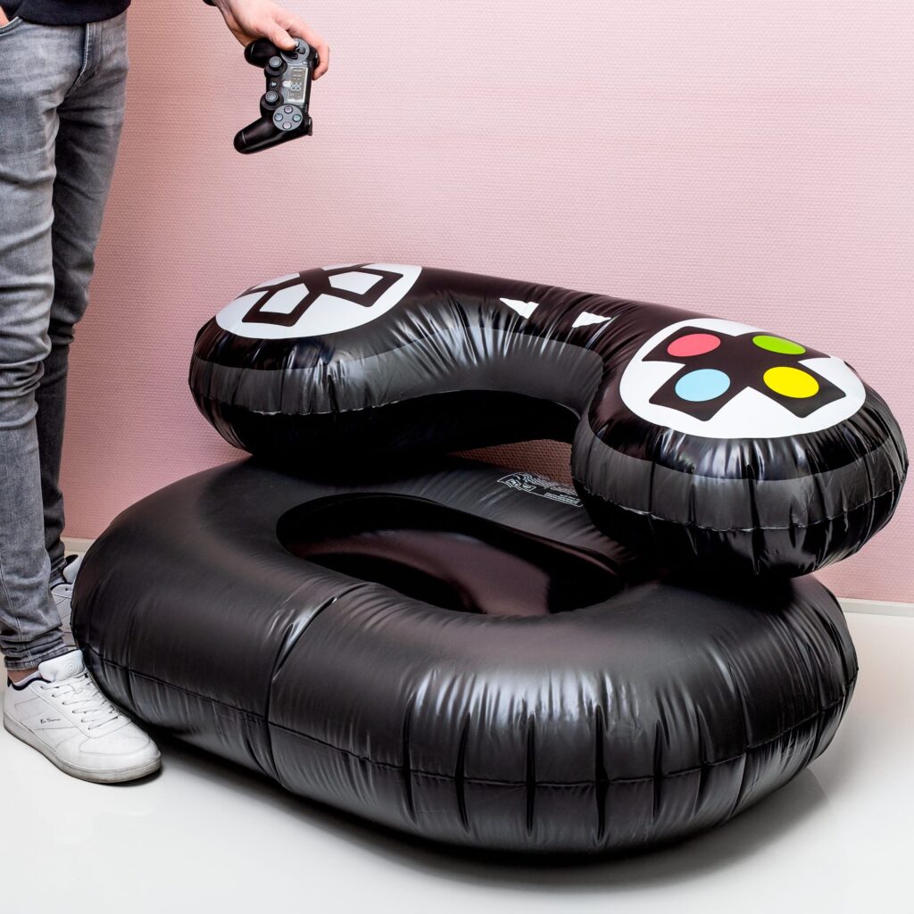 Opblaasbare gamecontroller stoel
