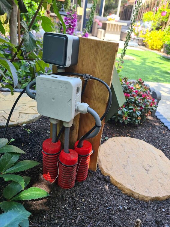 tuin elektriciteit aanleggen midden